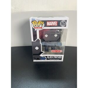 Funko POP! Marvel: 8-Bit Black Panther Figure #1425 (Pack Wear)